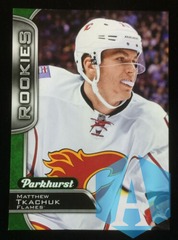 2016-17 Parkhurst Rookies Green Matthew Tkachuk #385 Calgary Flames